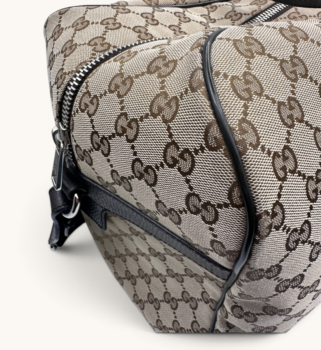 GG Canvas Boston Duffle Bag
