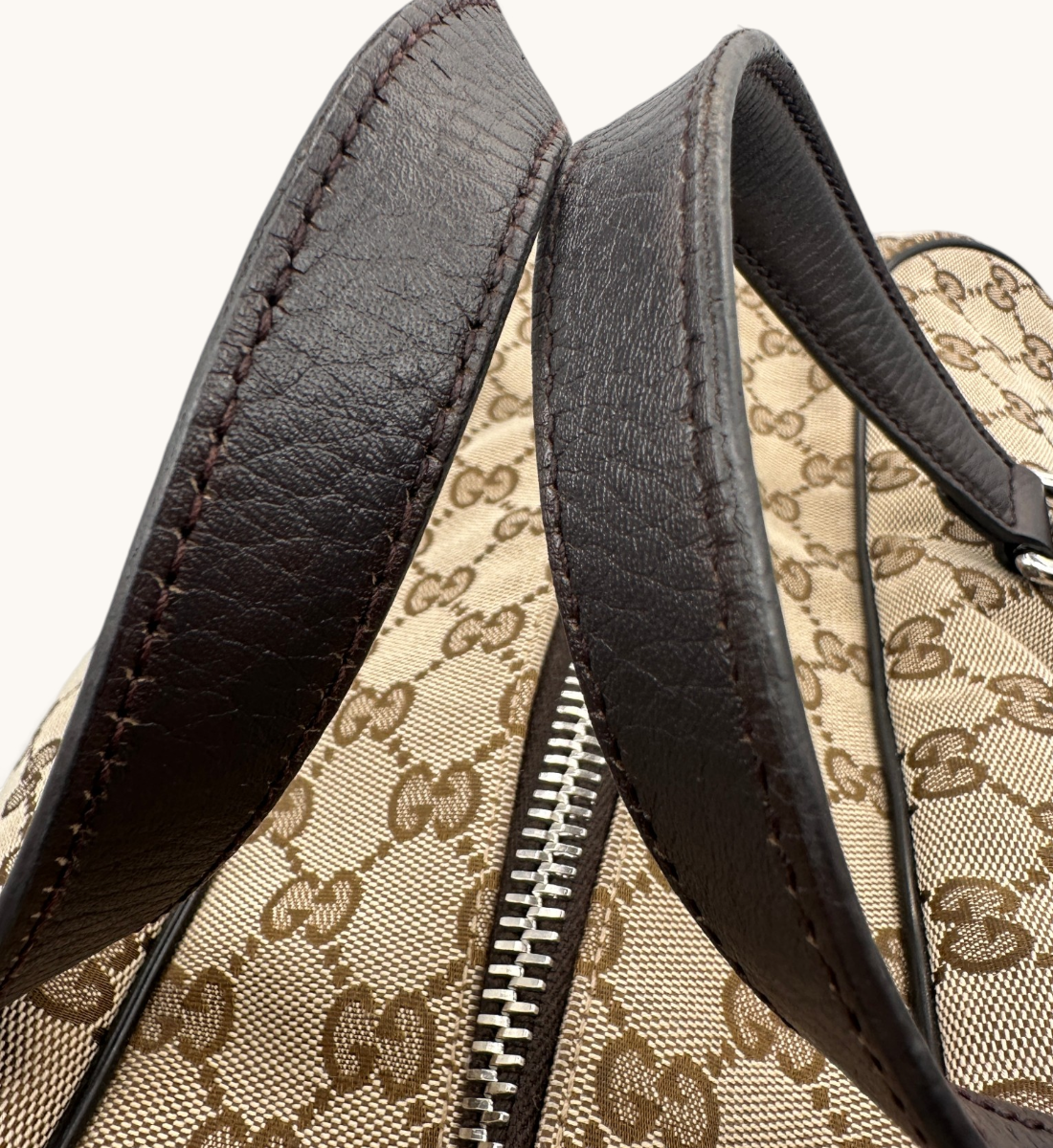 GG Canvas Boston Duffle Bag