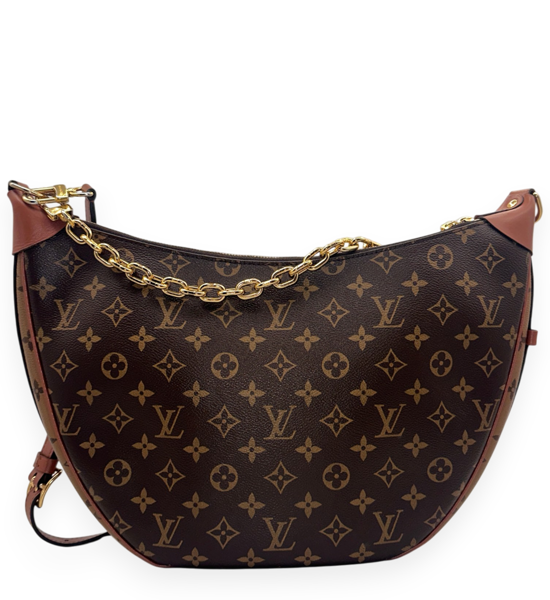 Loop Reverse Monogram Canvas Hobo Bag