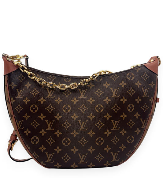 Loop Reverse Monogram Canvas Hobo Bag
