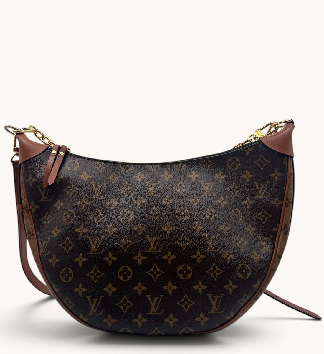 Loop Reverse Monogram Canvas Hobo Bag