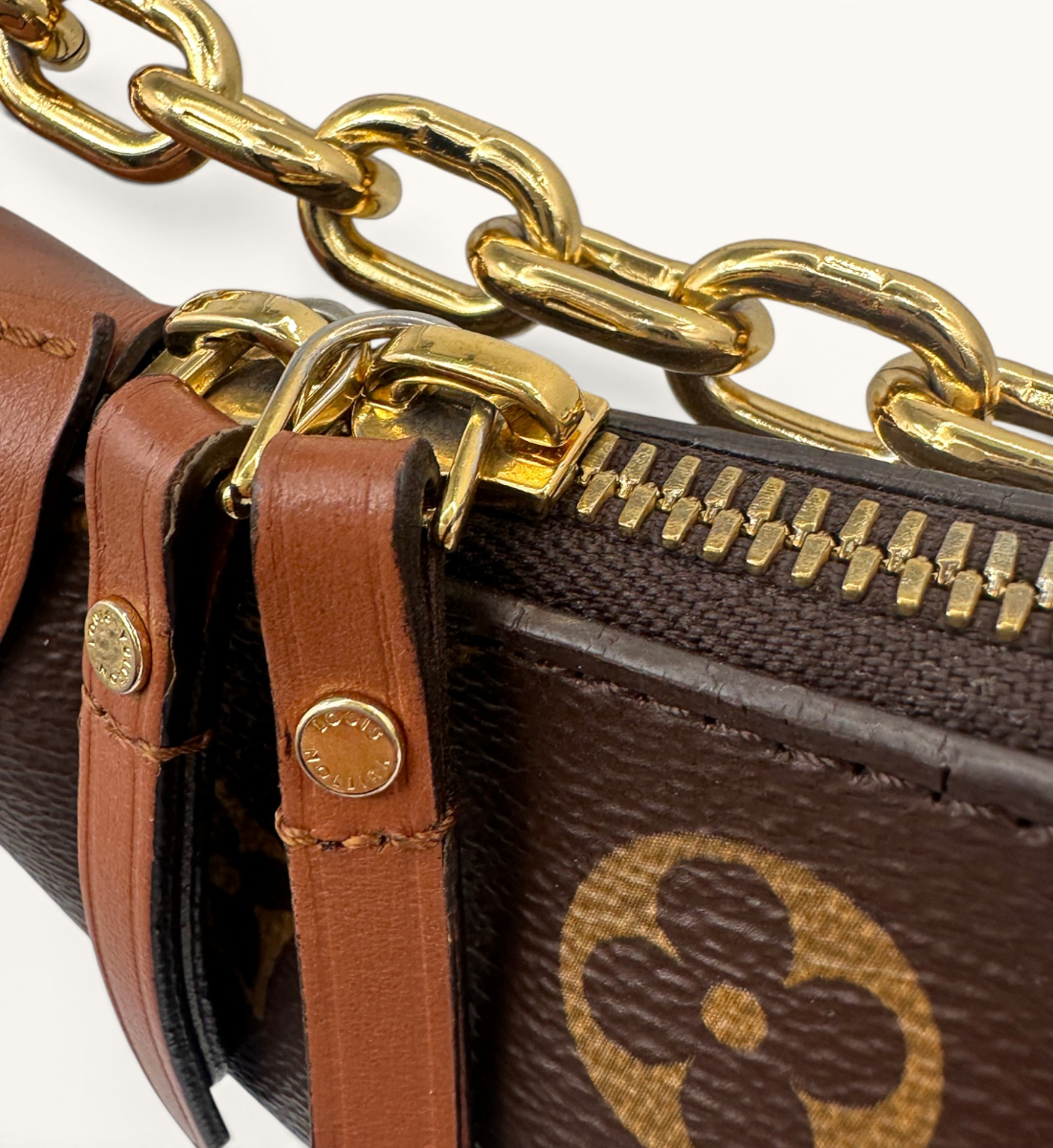 Loop Reverse Monogram Canvas Hobo Bag