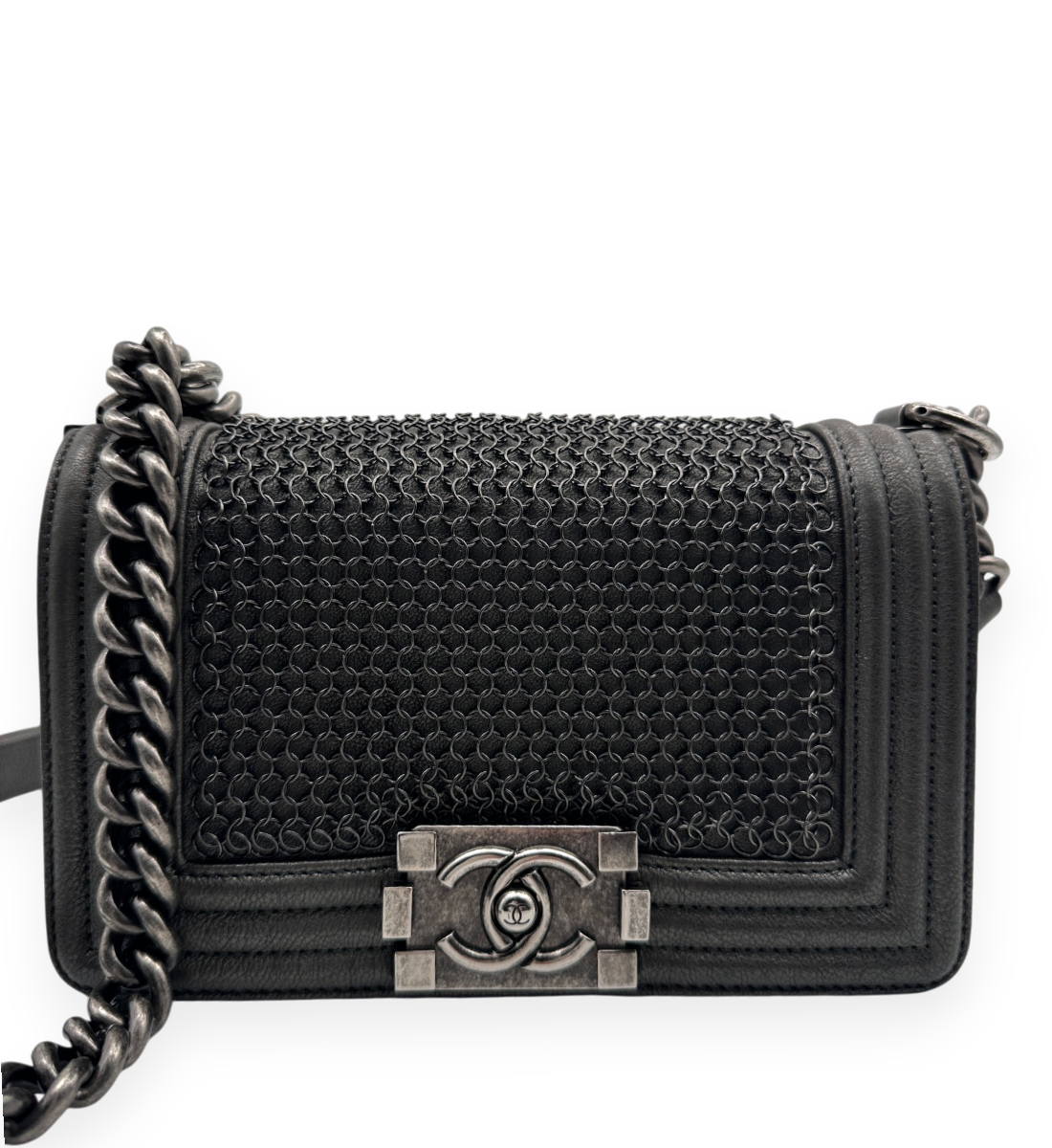 Small Boy Chainmail Flap Bag