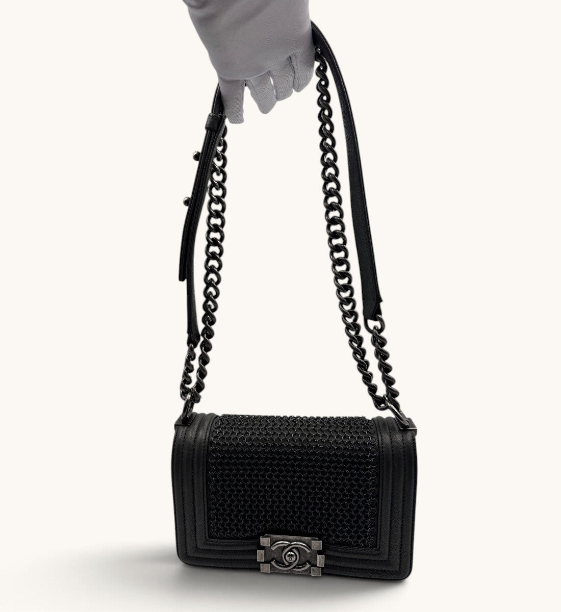 Small Boy Chainmail Flap Bag