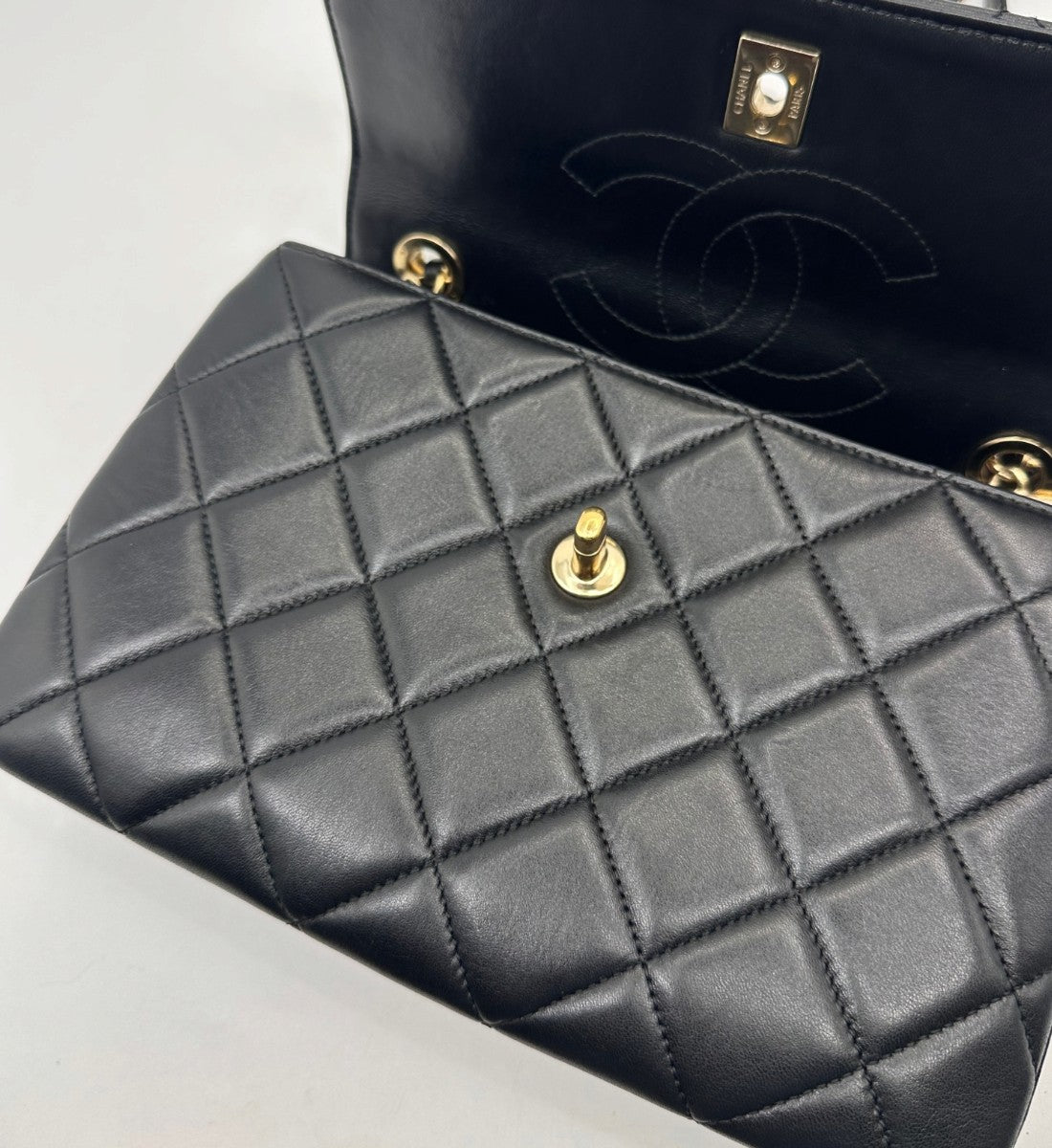 Small Flap Bag with Top Handle