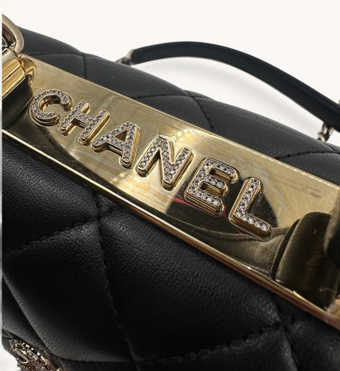 Mini Trendy CC Flap Bag with Rhinestones