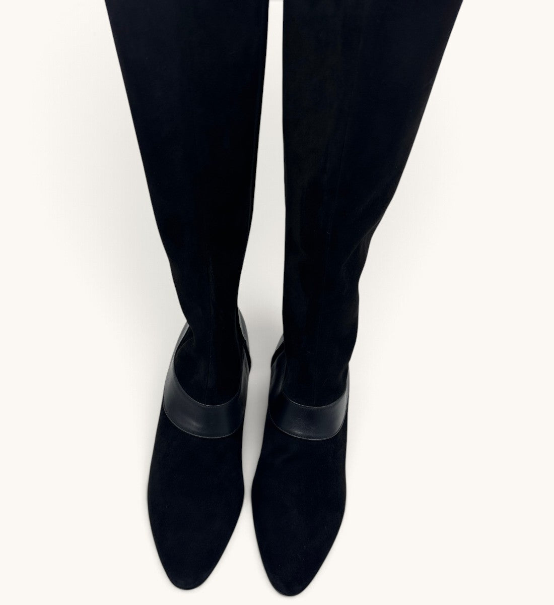 Suede Knee-High Boots