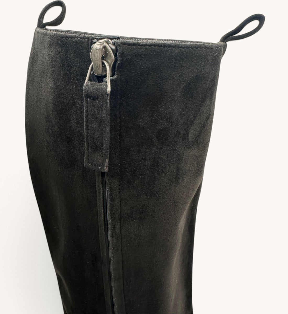 Suede Knee-High Boots