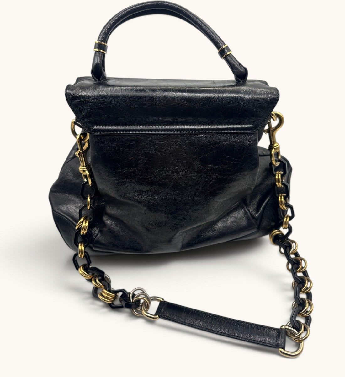 Miss Lantana Leather Satchel