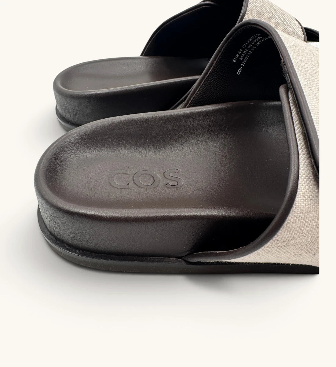 Linen Double Strap Sandals