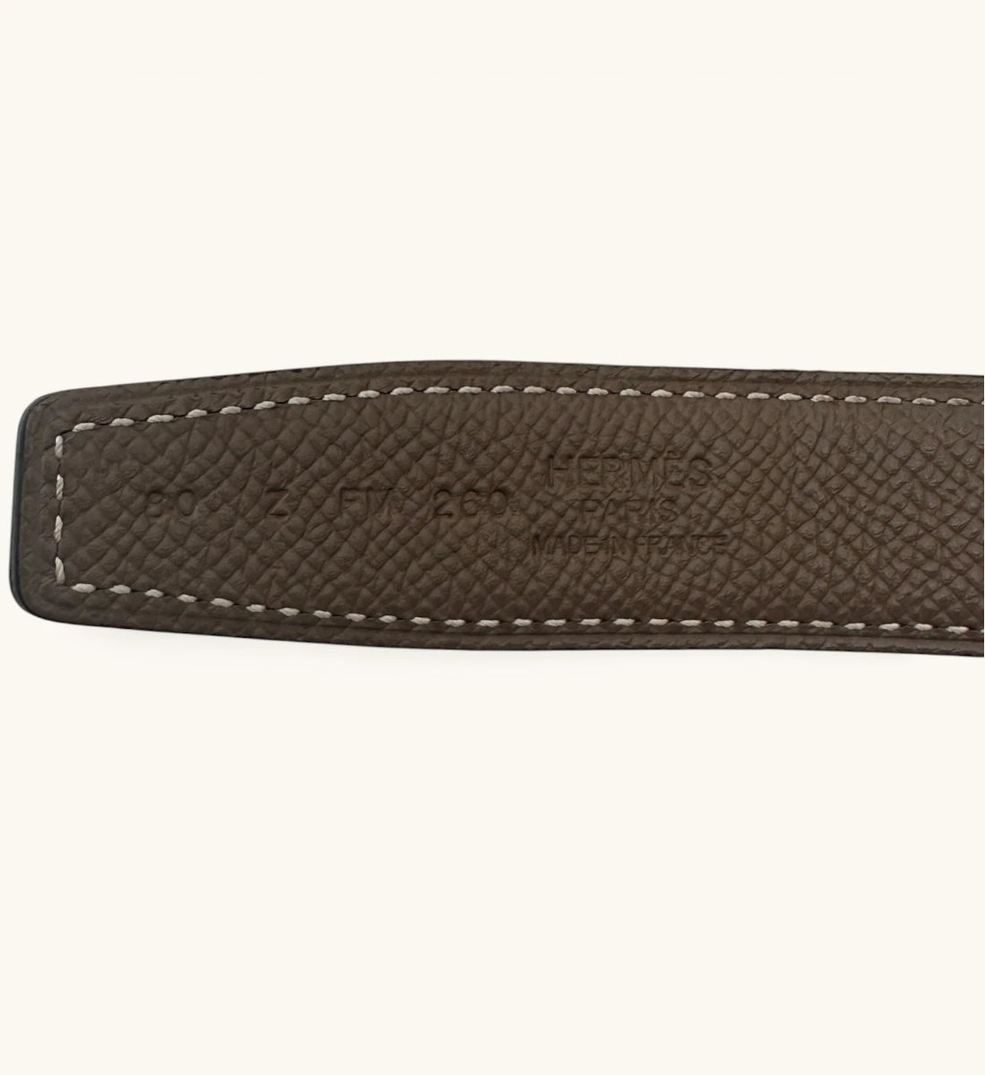H Belt with Orange Buckle