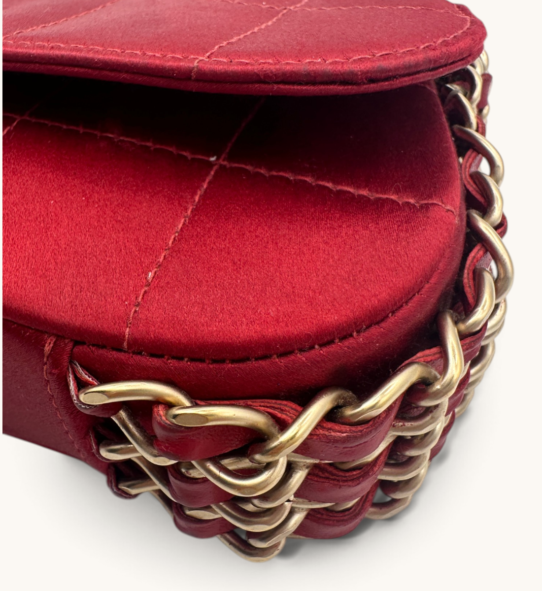 Mini Chocolate Bar Triple Chain Flap