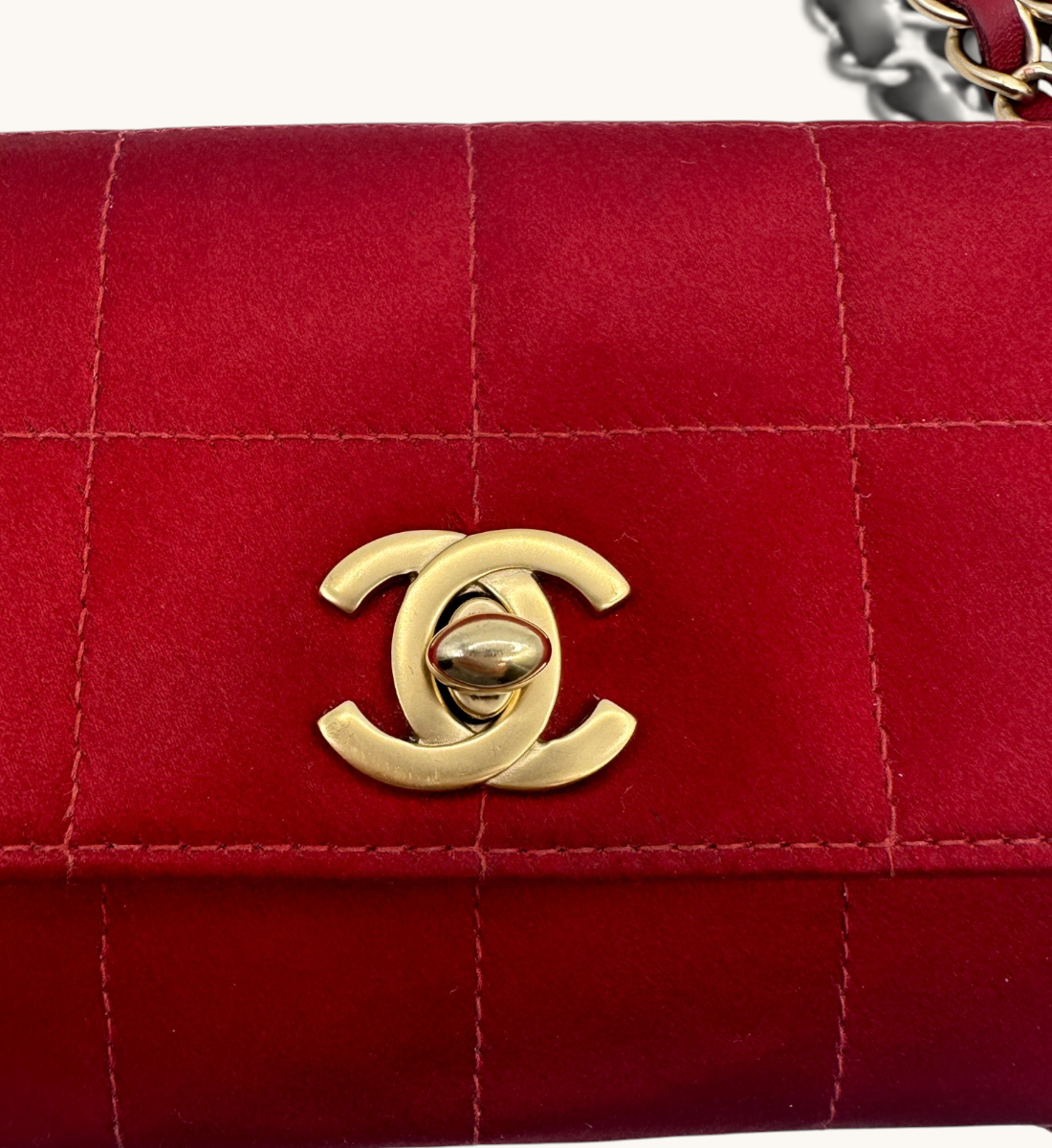Mini Chocolate Bar Triple Chain Flap