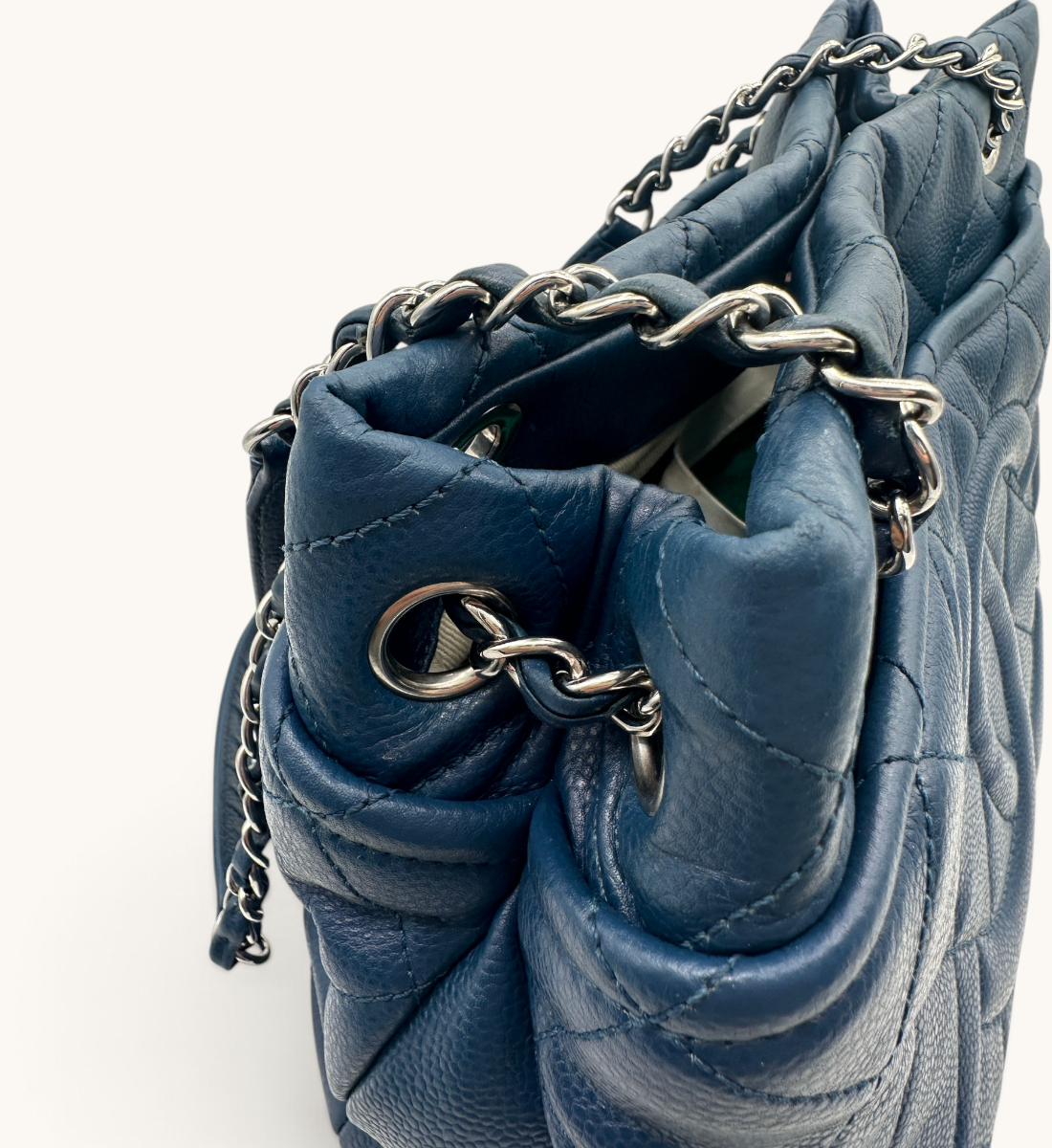 Caviar Quilted Timeless Shopping Tote