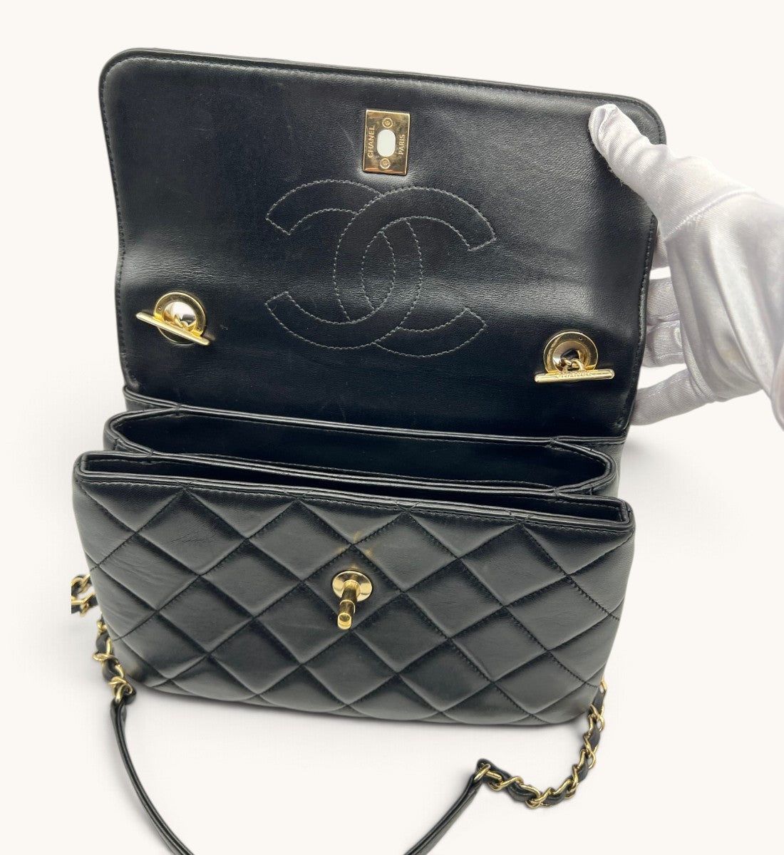 Small Flap Bag with Top Handle