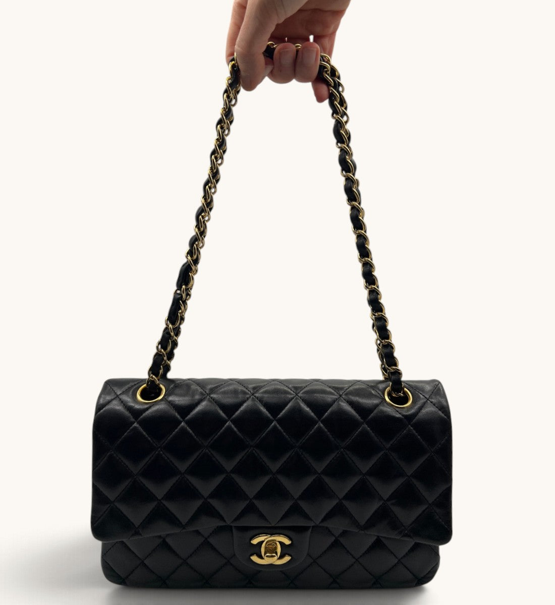 Medium Double Flap Handbag