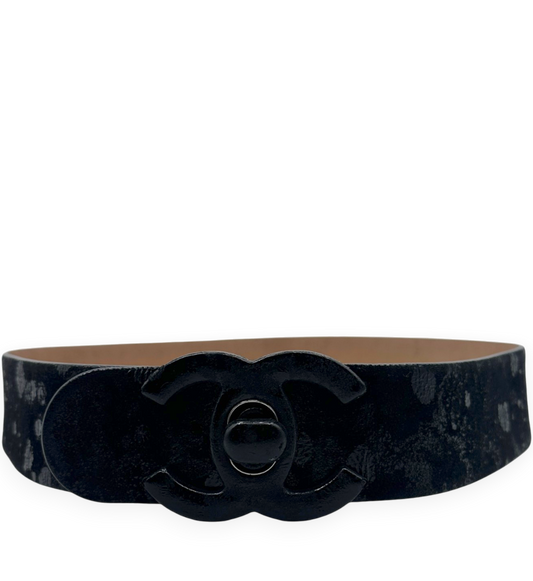 CC Turn-Lock Crackled Belt