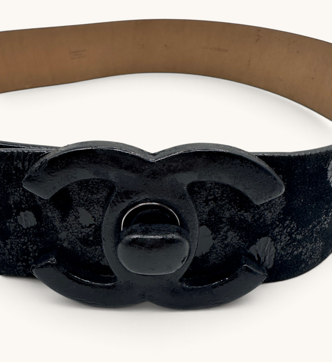 CC Turn-Lock Crackled Belt