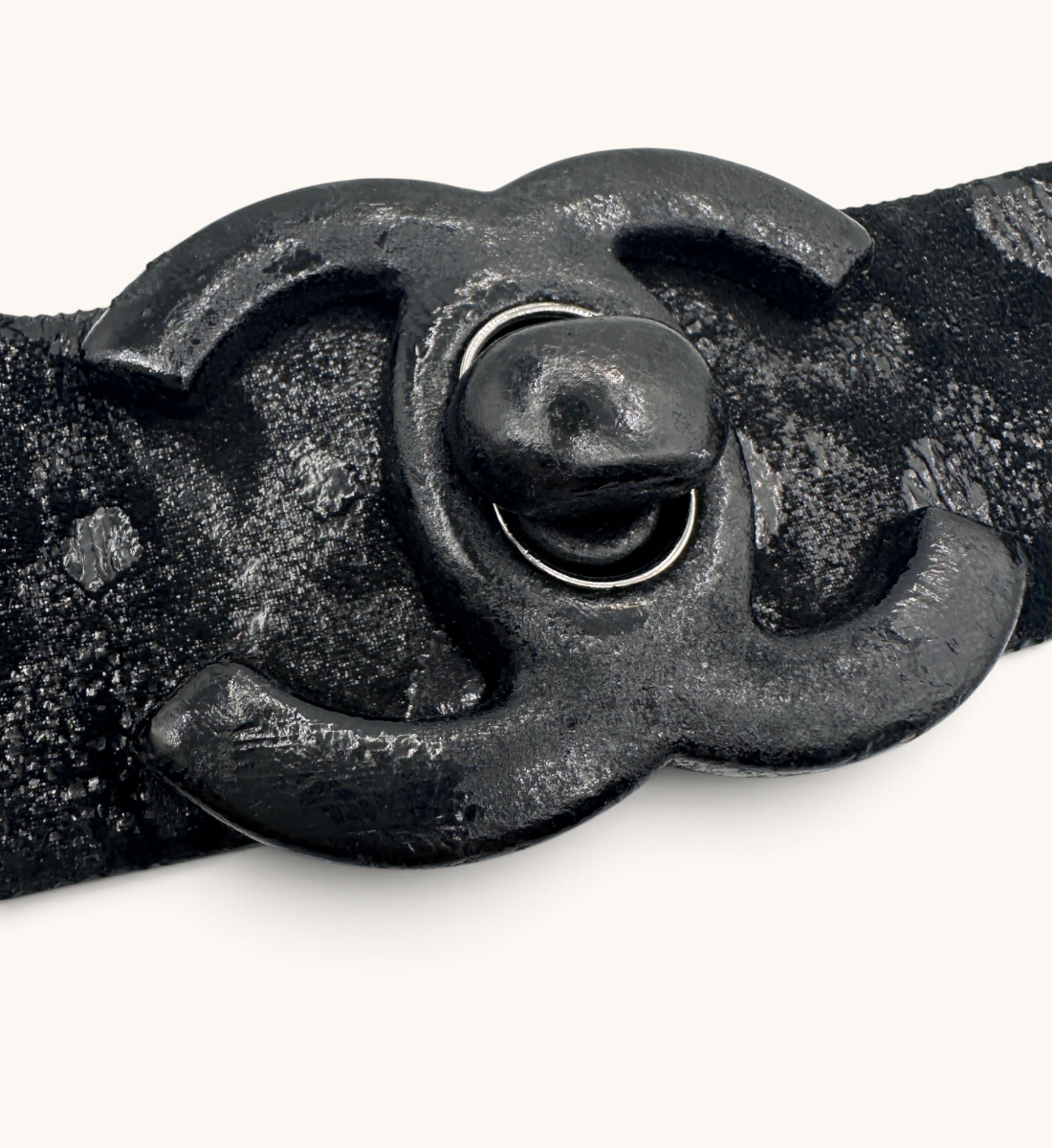 CC Turn-Lock Crackled Belt