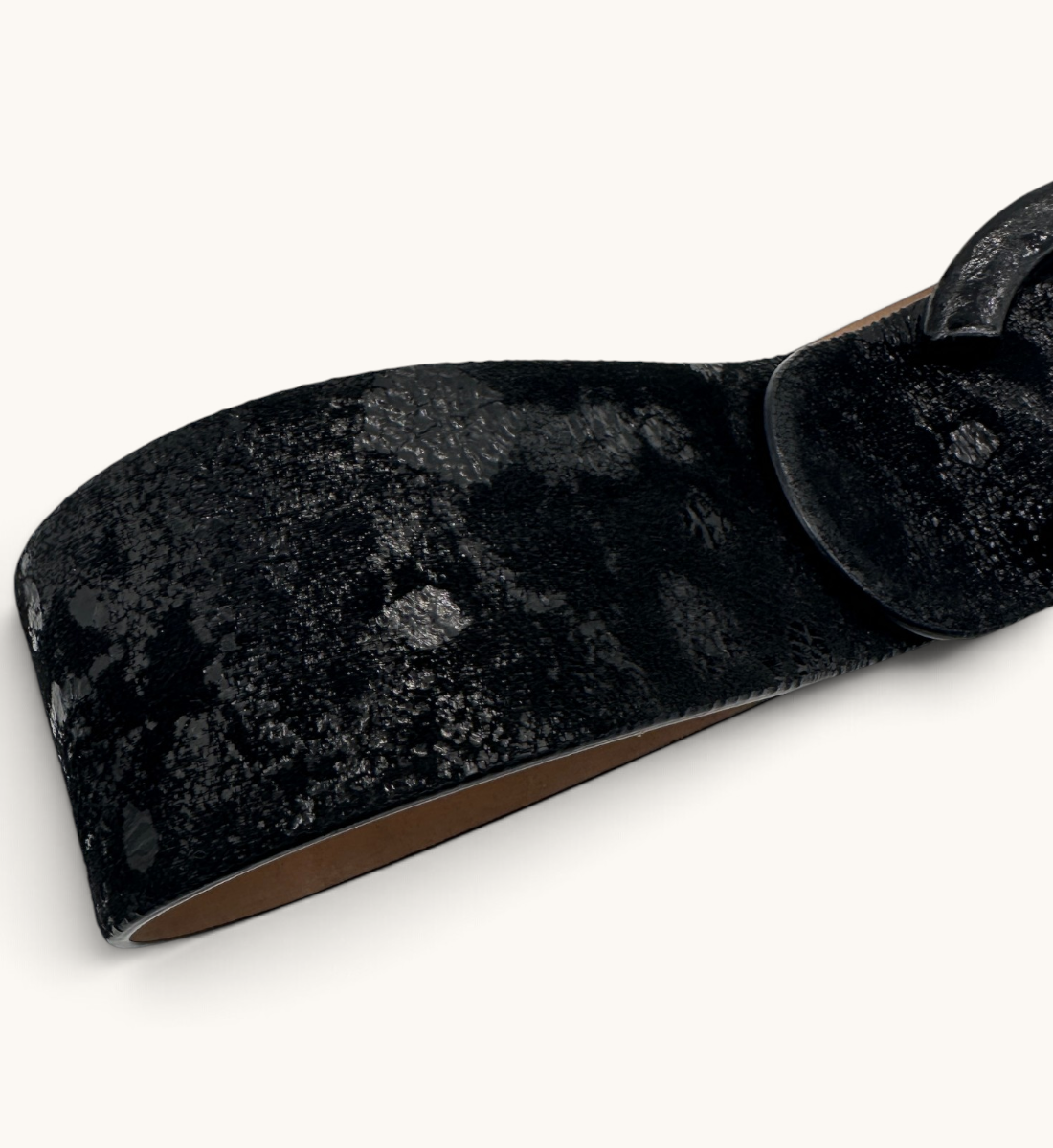 CC Turn-Lock Crackled Belt