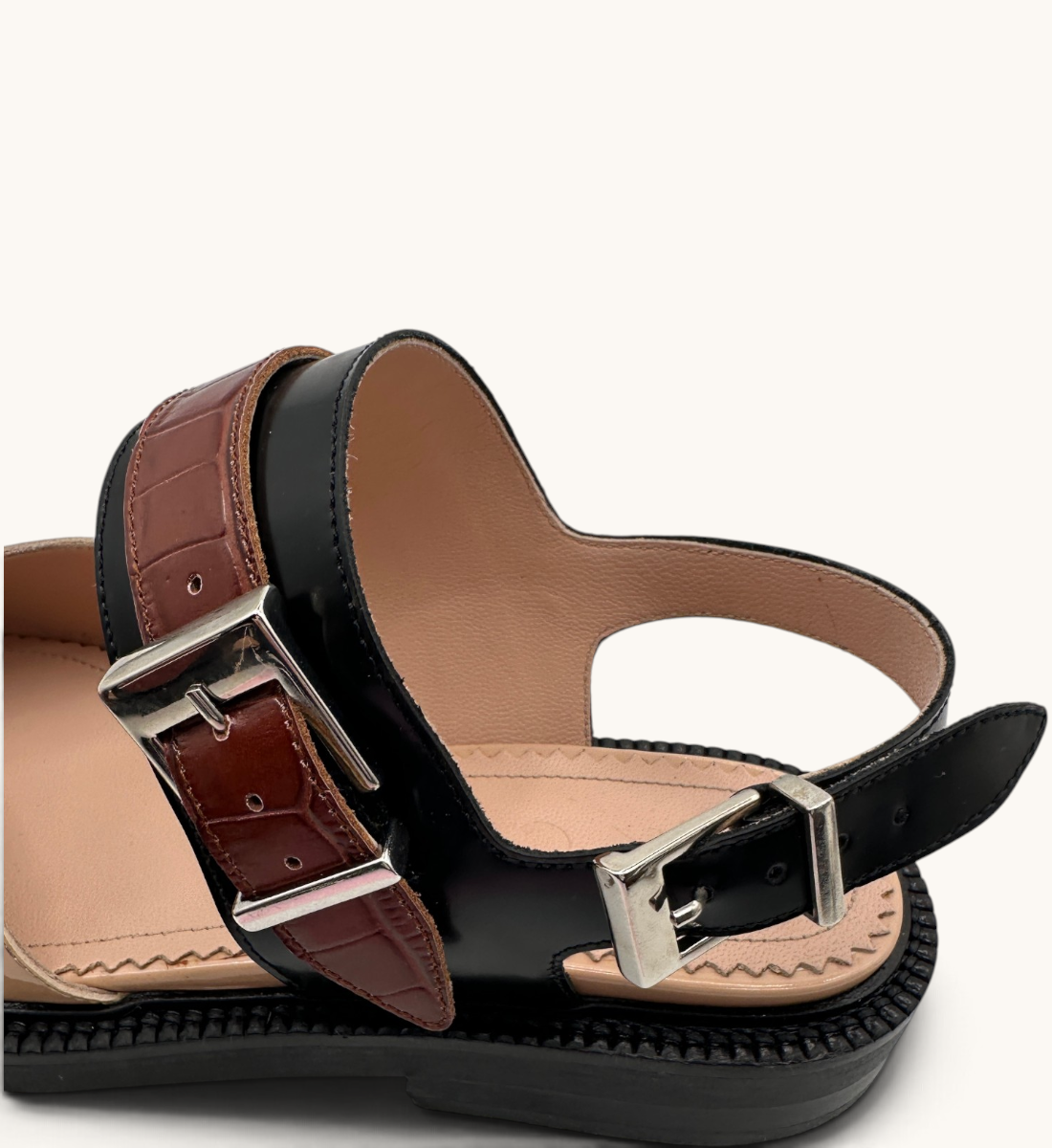 Vinyl Closed Toe Sandals