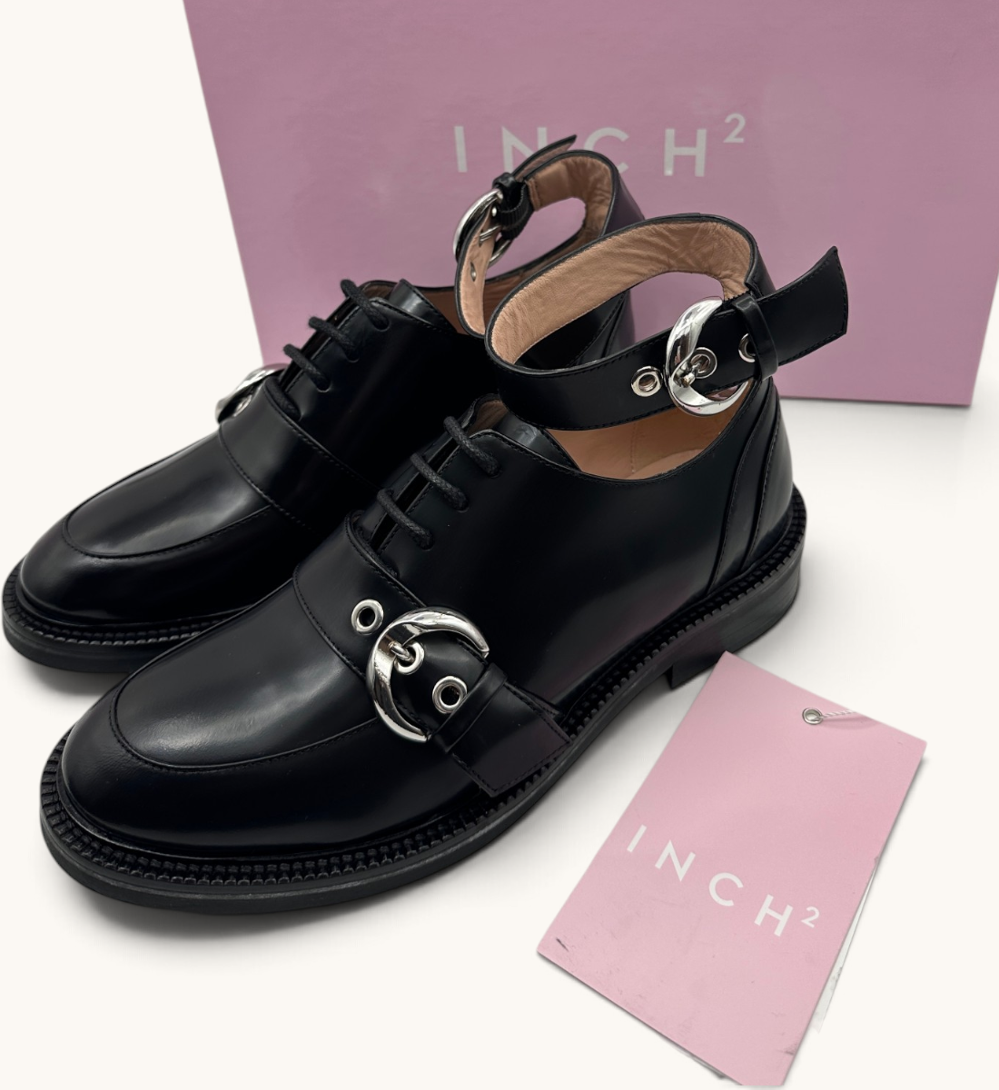 Ankle Strap Lace Up Shoes