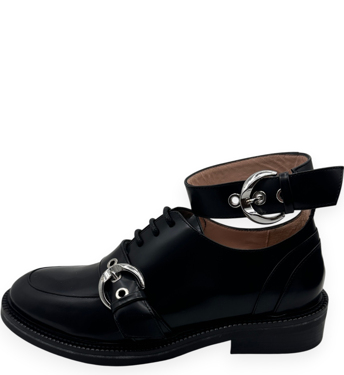 Ankle Strap Lace Up Shoes