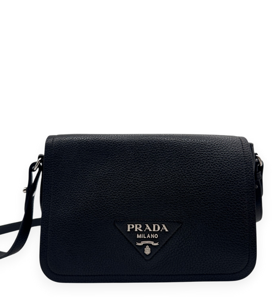 Vitello Daino Flap Shoulder Bag