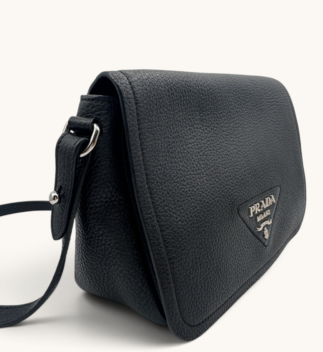 Vitello Daino Flap Shoulder Bag