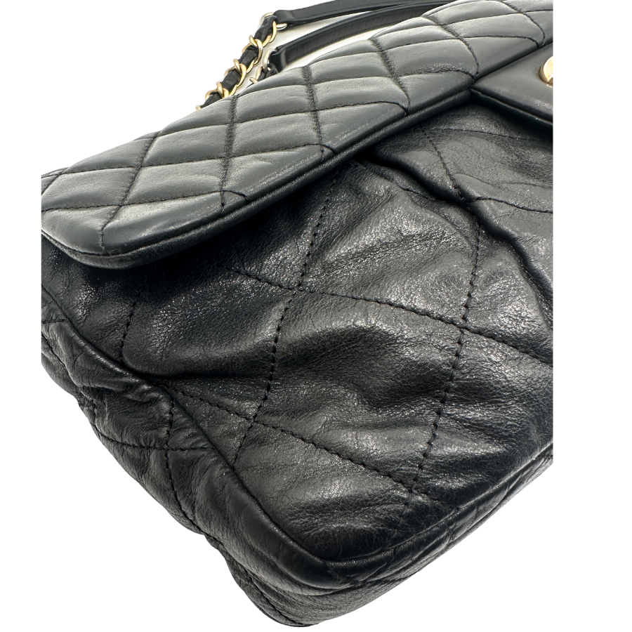 Iridiscent Large Classic Quilted Flap Bag