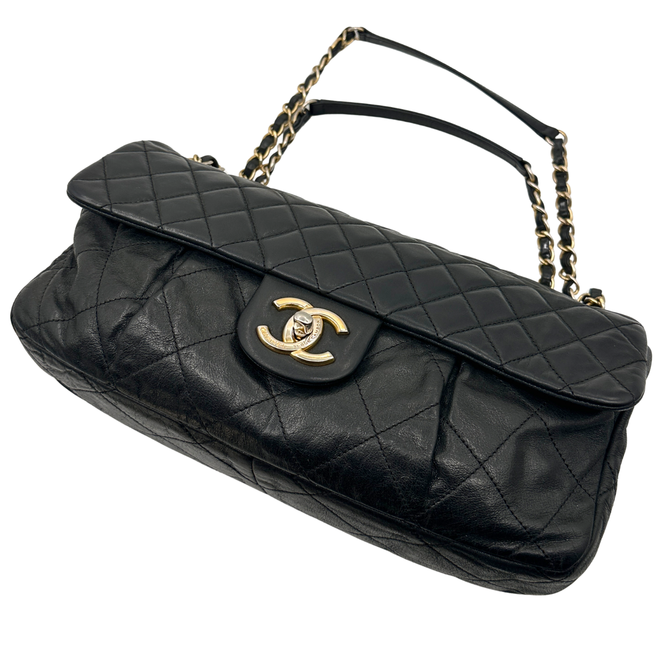 Iridiscent Large Classic Quilted Flap Bag