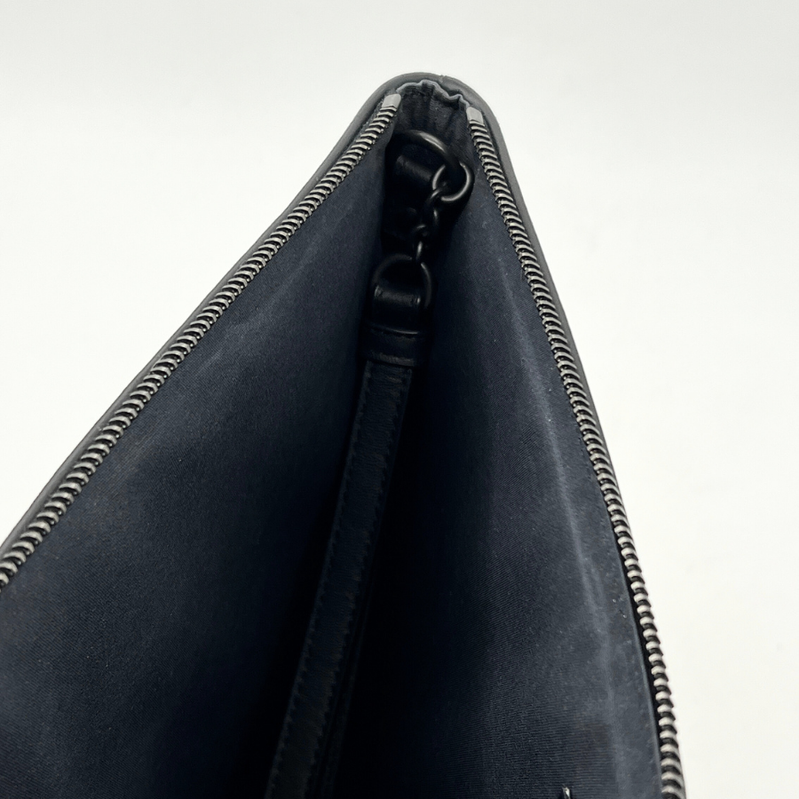 Intrecciato Nappa pouch with wristlet
