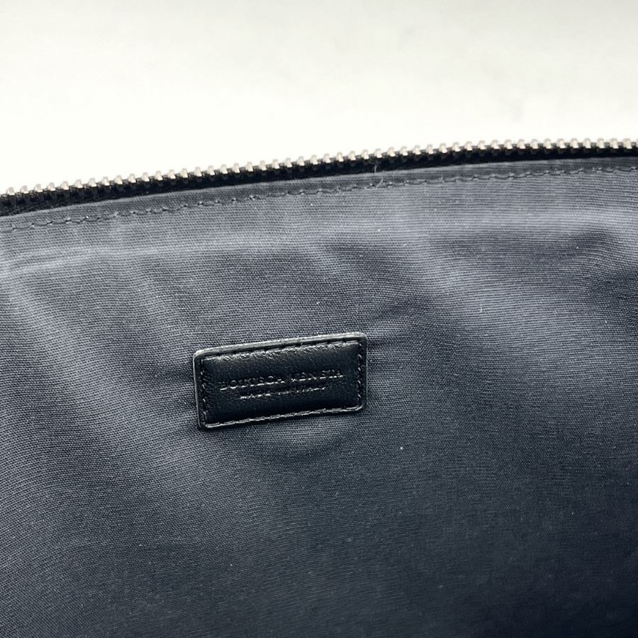 Intrecciato Nappa pouch with wristlet