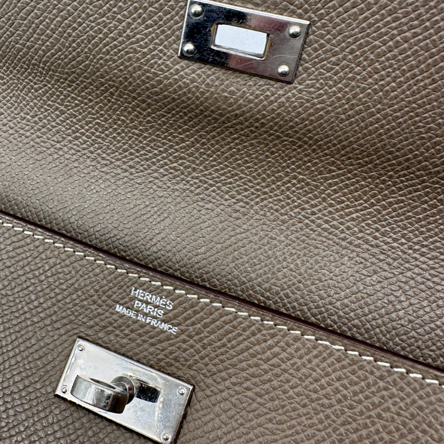 Kelly Long Wallet in Etoupe Epsom Leather