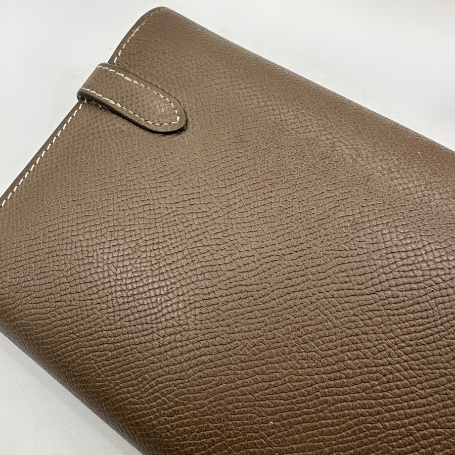 Kelly Long Wallet in Etoupe Epsom Leather